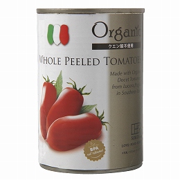 創健社 有機イタリア産ホールトマト缶